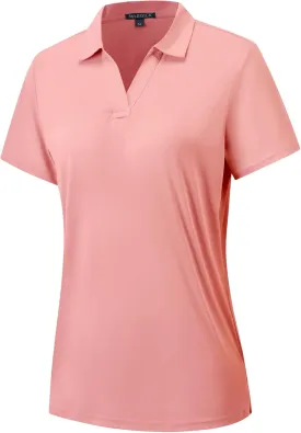 Women's Polo Shirts Short Sleeve Quick Dry UPF 50  Sun Protection Business Casual Collared Shirt Tennis Golf Shirt Work Tops