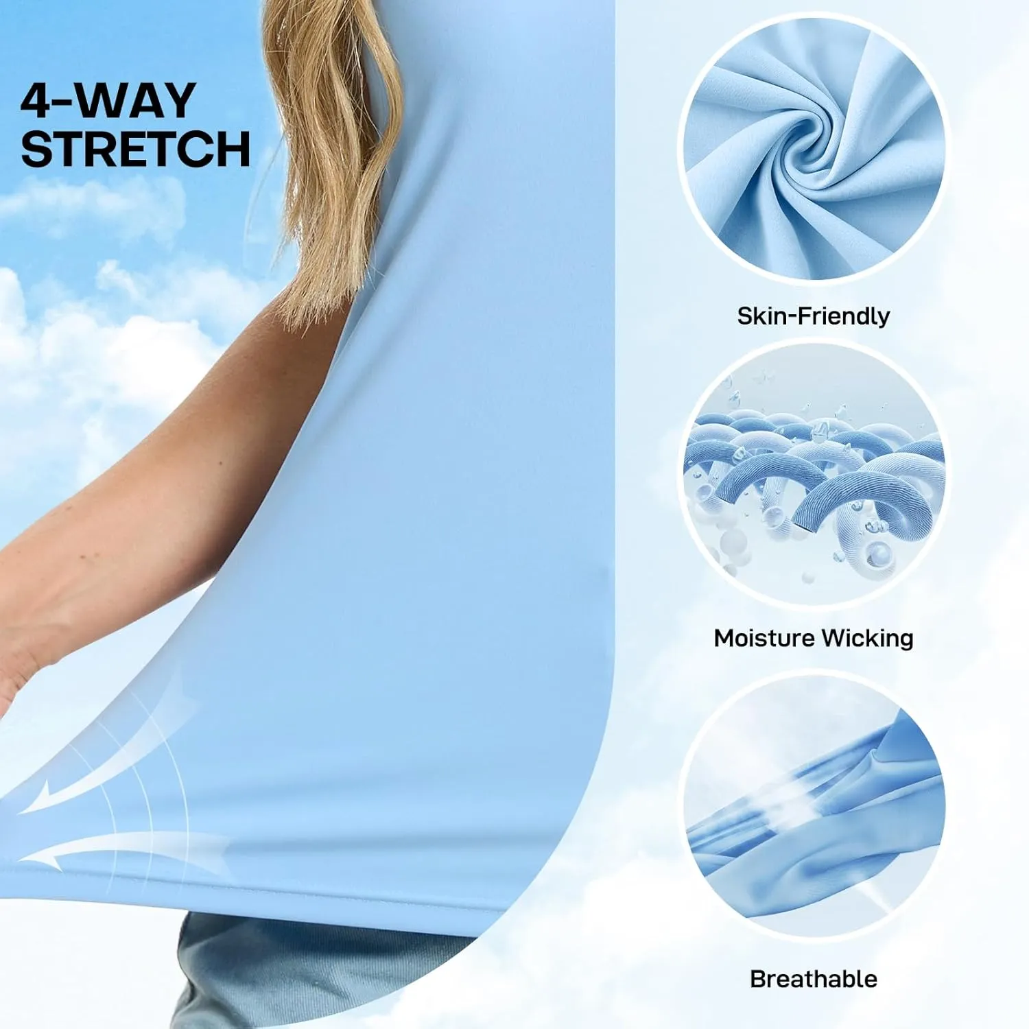 Women's Polo Shirts Short Sleeve Quick Dry UPF 50  Sun Protection Business Casual Collared Shirt Tennis Golf Shirt Work Tops