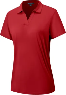 Women's Polo Shirts Short Sleeve Quick Dry UPF 50  Sun Protection Business Casual Collared Shirt Tennis Golf Shirt Work Tops