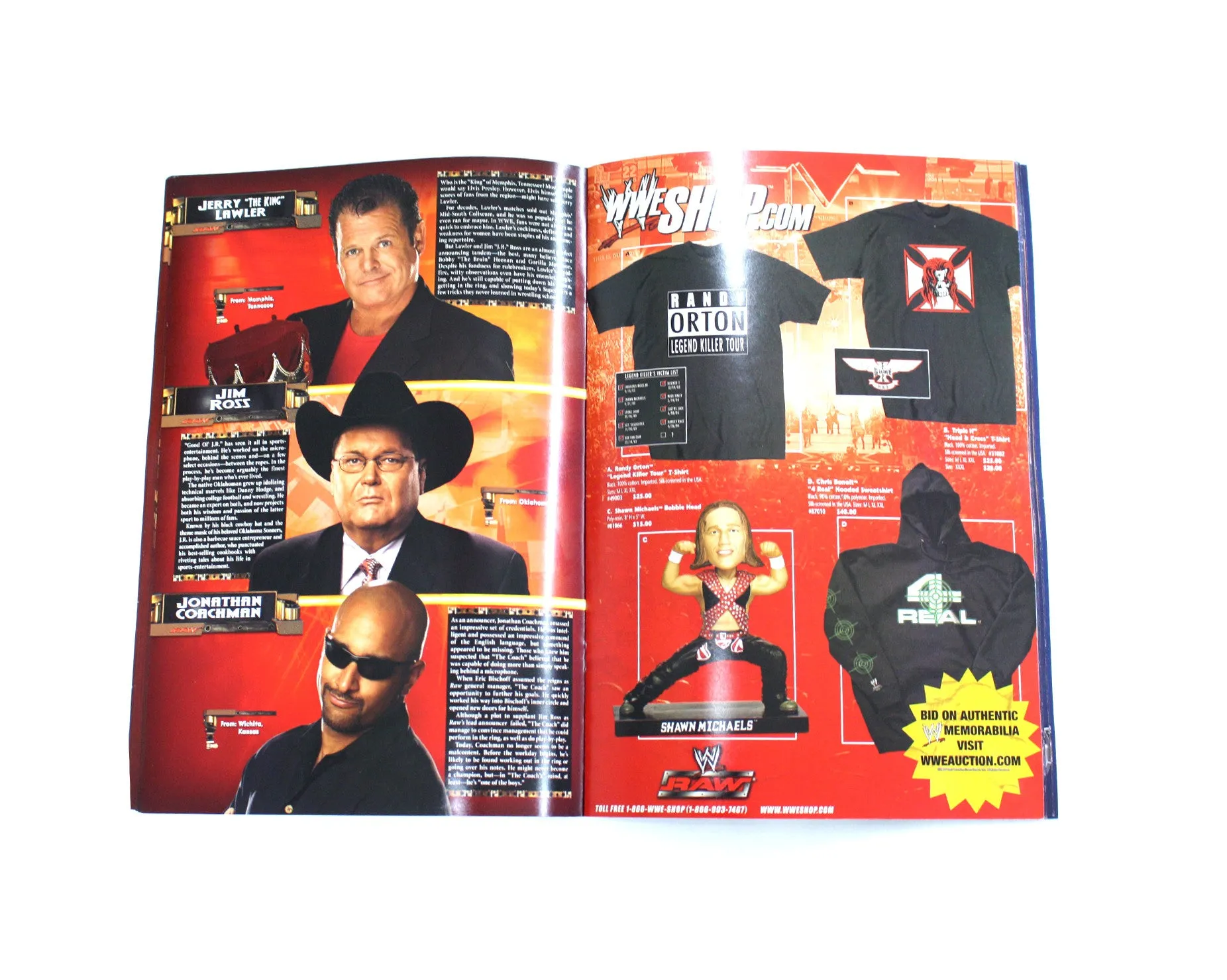 WWE 2004 LIVE EVENT PROGRAM