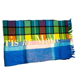Yellow/Blue Double Blanket Scarf